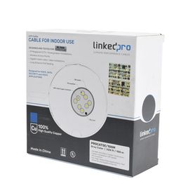 cable cat5e de alto rendimiento con certificaciones etl ul color gris de 100 m  328 ft  para aplicaciones en cctv redes de dato