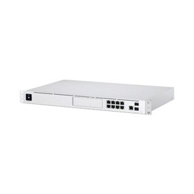 unifi os console dream machine pro con 1 puerto wan gigabit rj45 1 puerto wan 10g sfp  8 puertos lan gigabit rj45 y una bahia d