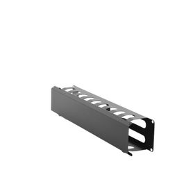 organizador de cables horizontal de 2u para rack de 19 con cubierta metálica65992