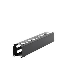 organizador de cables horizontal de 2u para rack de 19 con cubierta metálica65992