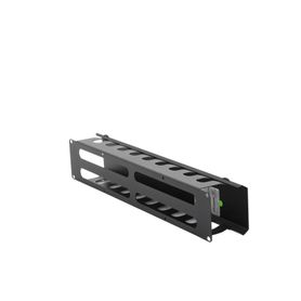 organizador de cables horizontal de 2u para rack de 19 con cubierta metálica65992