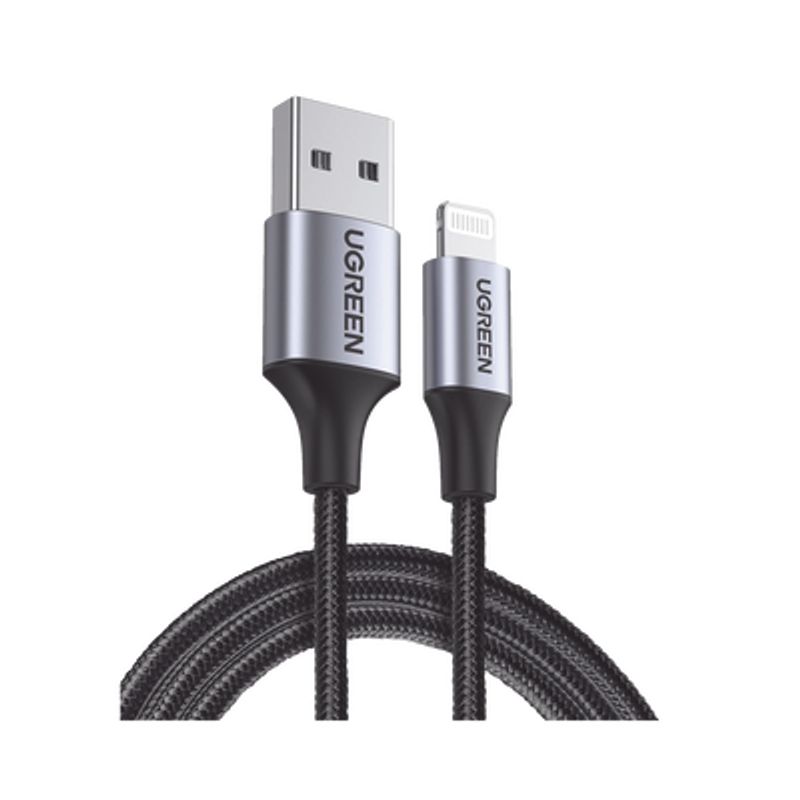 Cable Usba A Lightning  1 Metro  Certificado Mfi  Carga Rápida 5v/2.4 A  480 Mbps  Conector C94  Adecuado Para Iphone Ipad Y Ipo