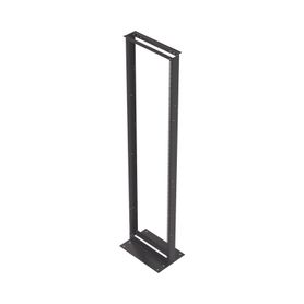 rack de 2 postes estándar 19 45 unidades fabricado en acero base l para anclar a piso71597
