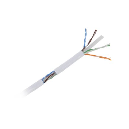 Bobina De Cable Utp De 305 M (1000 Ft) Cat6 Aleación De Cobre Y Aluminio (cca) Color Blanco Uso Exclusivo Interior