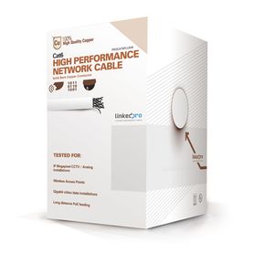 bobina de cable de 305 metros de cable cat6 de alto desempeno super flexible ul cobre color blanco para aplicaciones de video v
