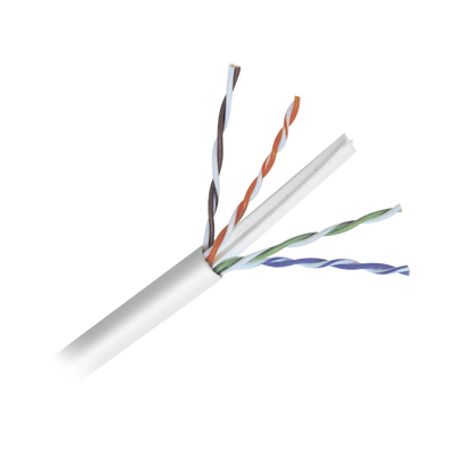 Bobina De Cable De 305 Metros De Cable Cat6 De Alto Desempeno Super Flexible Ul Cobre Color Blanco Para Aplicaciones De Video Vi