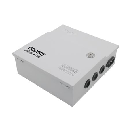 Fuente De Poder Profesional De 12 Vcc  4 A / Soporta 4 Cámaras / Capacidad De Bateria De Respaldo (no Incluida) / Voltaje De Ent