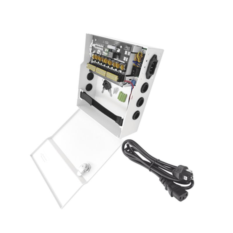  Fuente De Poder Con Ajuste De Voltaje De 11 15 Vcc / 10 A / 9 Salidas / Capacidad De Bateria De Respaldo / Requiere Bateria / V