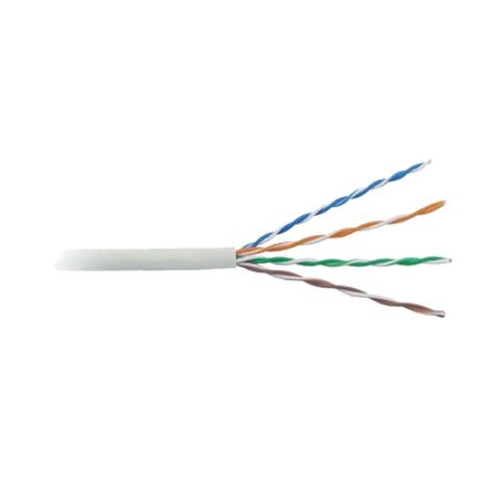  cable cat5e de alto rendimiento certificaciones etl ul  de 500 ft  1525 m  de color blanco para aplicaciones en video vigilanc