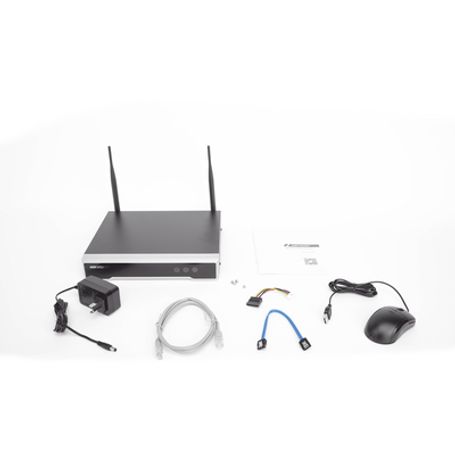 Nvr 4 Megapixel / 8 Canales Ip / 1 Bahia De Disco Duro / 2 Antenas Wifi / Salida De Video Full Hd