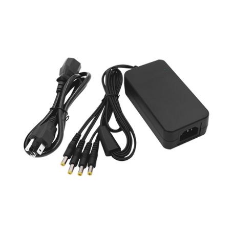 fuente de alimentación de 4 salidas tipo jack macho de 12 vcc  5 amper93345