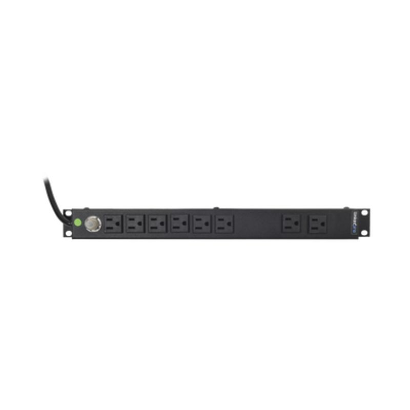 Tomacorriente Horizontal (pdu) De 8 Contactos (nema 515r) Rack 19 1ur. Voltaje Entrada/salida 120vca/15a