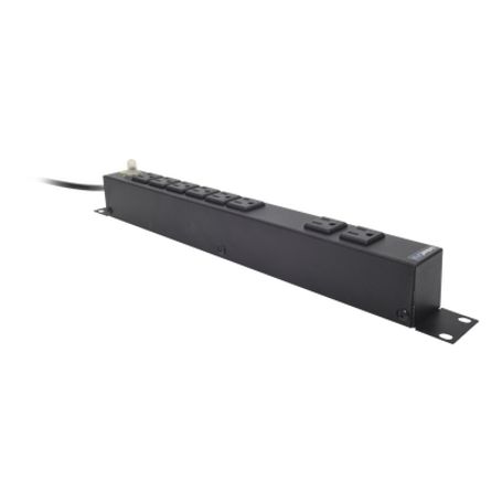 Tomacorriente Horizontal (pdu) De 8 Contactos (nema 515r) Rack 19 1ur. Voltaje Entrada/salida 120vca/15a