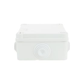 caja de derivación de pvc autoextinguible con 6 entradas tapa y tornillo de media vuelta de 14 100x100x50 mm medidas internas m