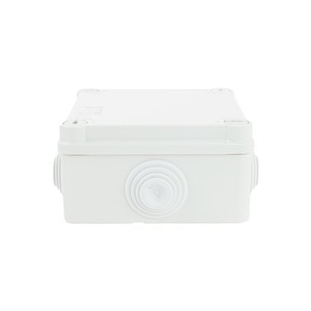 Caja De Derivación De Pvc Autoextinguible Con 6 Entradas Tapa Y Tornillo De Media Vuelta De 1/4 100x100x50 Mm (medidas Internas 