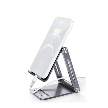 Soporte Para Teléfono Celular De Aluminio  Angulo Ajustable  Amplia Compatibilidad Con Dispositivos De 4.7 A 7.9  Antideslizante