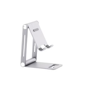 soporte para teléfono celular de aluminio  angulo ajustable  amplia compatibilidad con dispositivos de 47 a 79  antideslizante 