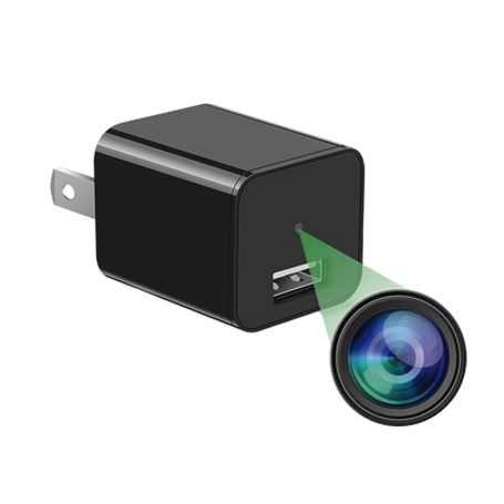 Cámara Oculta En Cargador De Pared (spyce Camera) / Memoria De 8gb / Resolución 2 Megapixel (1080p) / Grabación Continua O Por M