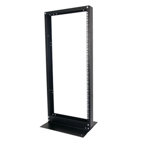 rack de 2 postes estándar 19 24 unidades fabricado en acero base l para anclar a piso71599