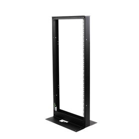 rack de 2 postes estándar 19 24 unidades fabricado en acero base l para anclar a piso71599
