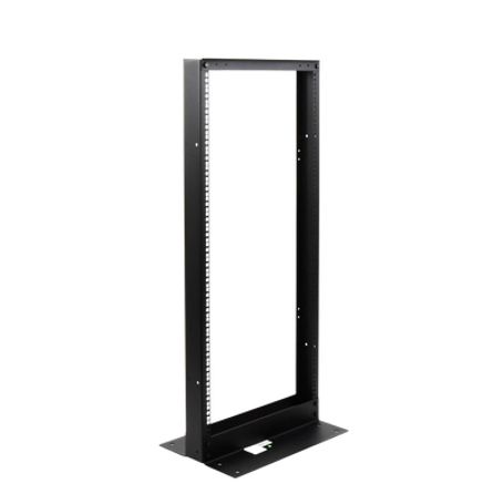 Rack De 2 Postes Estándar 19 24 Unidades Fabricado En Acero Base L Para Anclar A Piso.