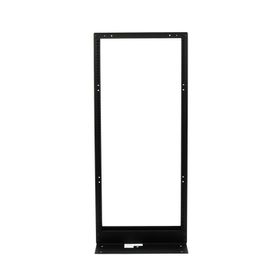 rack de 2 postes estándar 19 24 unidades fabricado en acero base l para anclar a piso71599