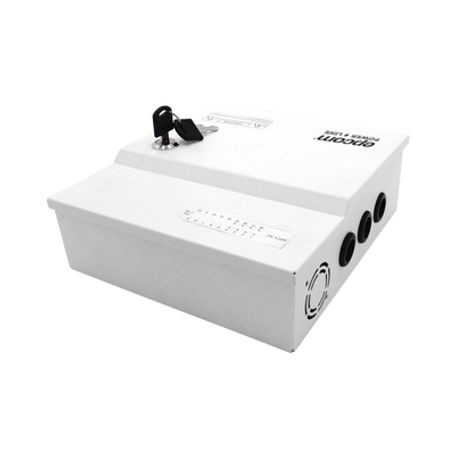 Fuente De Poder Profesional De 12 Vcc  20 A / Soporta 18 Cámaras / Capacidad De Bateria De Respaldo (no Incluida) / Voltaje De E