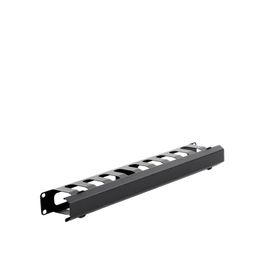 organizador de cables horizontal de 1u para rack de 19 con cubierta metálica65991