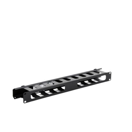 Organizador De Cables Horizontal De 1u Para Rack De 19 Con Cubierta Metálica