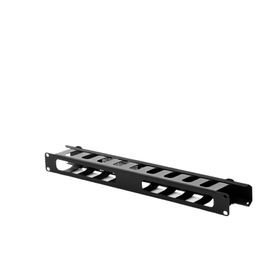 organizador de cables horizontal de 1u para rack de 19 con cubierta metálica65991