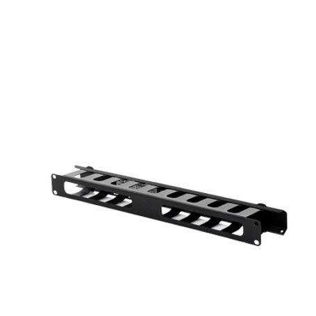 Organizador De Cables Horizontal De 1u Para Rack De 19 Con Cubierta Metálica