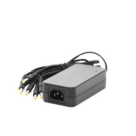fuente de alimentación de 6 salidas tipo jack macho de 12 vcc  6 amper93351