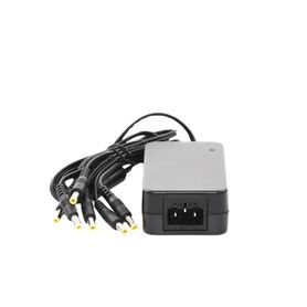 fuente de alimentación de 6 salidas tipo jack macho de 12 vcc  6 amper93351