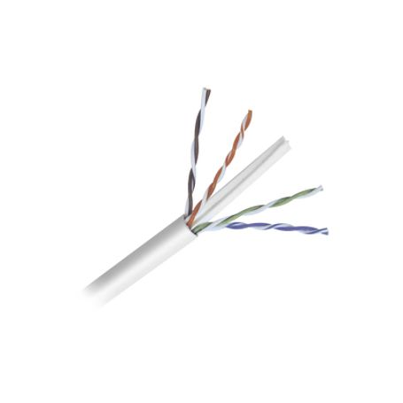 Bobina De Cable De 152 Metros Cat6 Calibre 23 Alto Desempeno Super Flexible Ul Color Blanco Para Aplicaciones De Video Vigilanci