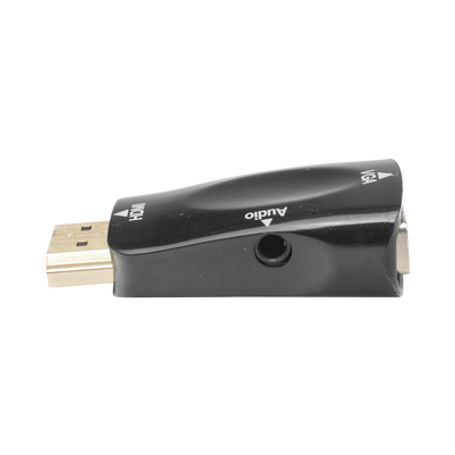 Adaptador (convertidor) Hdmi A Vga  / Hdmi Macho A Vga Hembra / Resolución 1920x1080  60hz  / Adaptador De Audio De 3.5 Mm / Cha