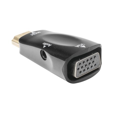 Adaptador (convertidor) Hdmi A Vga  / Hdmi Macho A Vga Hembra / Resolución 1920x1080  60hz  / Adaptador De Audio De 3.5 Mm / Cha