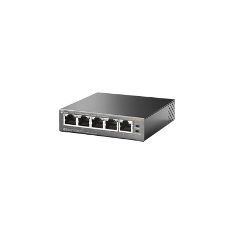 Switch Poe No Administrable De Escritorio / 5 Puertos 10/100 Mbps / 4 Puertos Poe Af/at / Presupuesto 67 W / Modo Extensor Hasta