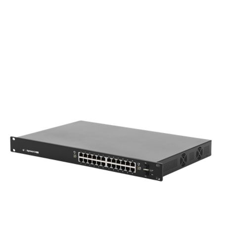 switch edgemax administrable de 24 puertos gigabit con poepoe pasivo 24v  2 puertos sfp 250 w72471