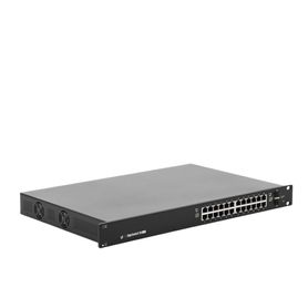 switch edgemax administrable de 24 puertos gigabit con poepoe pasivo 24v  2 puertos sfp 250 w72471