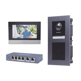 kit de videoportero ip con llamada a app de smartphone y lector de tarjetas em  2da generación modular  montaje para empotrar i