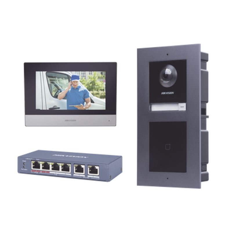 Kit De Videoportero Ip Con Llamada A App De Smartphone Y Lector De Tarjetas Em / 2da Generación (modular) / Montaje Para Empotra