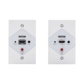 kit extensor hdmi en placas de pared para distancias de 40 metros  resolución 1080p  60 hz  cat 66a 7  hdr cero latencia  sopor
