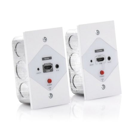 Kit Extensor Hdmi En Placas De Pared Para Distancias De 40 Metros / Resolución 1080p  60 Hz / Cat 6/6a/ 7 / Hdr/ Cero Latencia /