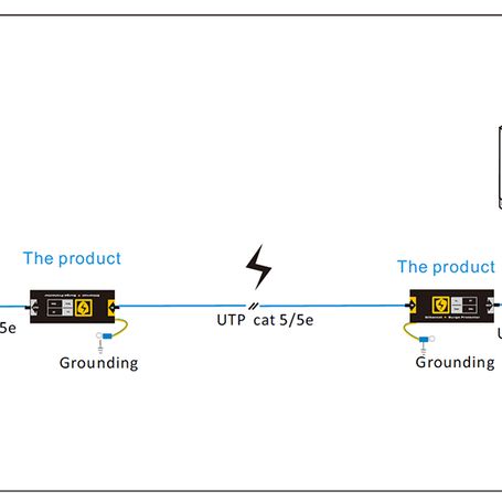 Kit Switch Utepo Con Protector Contra Descargas Eléctricas Y Electrostáticas/ Switch Poe De 5 Puertos Fast Ethernet/ 4 Puertos P