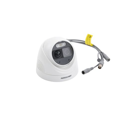 Turret Turbohd 2 Megapixeles (1080p) / Imagen A Color 24/7 / Lente 2.8 Mm / Luz Blanca 20 Mts / Exterior Ip67 / Wdr 130db / Sens