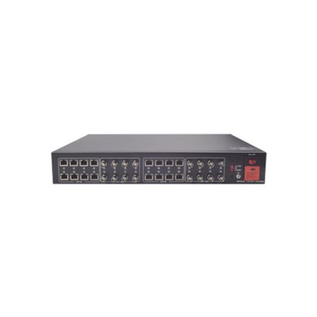 Kit De Transceptor Activo De 16 Canales / Videopoder En Un Solo Cable Utp / 150m En 4k 200m En 5 Mp/ Envia 36 Vcc Y Recibe 12 Vc