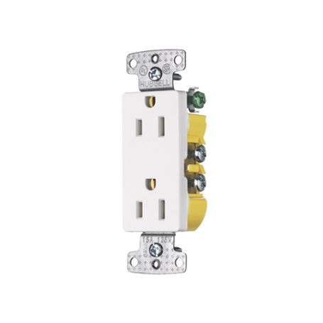 contacto duplex decorador 15a 125v 2 polos 3 hilos color  blanco nema515r