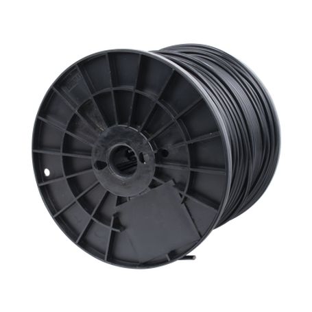 Bobina De 1000 Ft ( 305 M ) Cat5e Con Gel Para Exterior Color Negro Para Aplicaciones En Sistemas De Redes De Datos Y Cableado E
