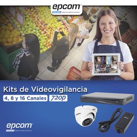 kit turbohd 1080p  dvr 4 canales  4 cámaras eyeball exterior 28 mm  transceptores  conectores  fuente de poder profesional88215