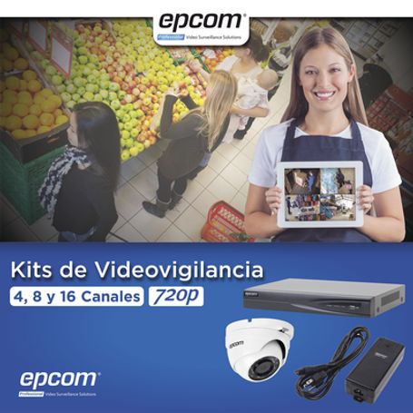 kit turbohd 1080p  dvr 4 canales  4 cámaras eyeball exterior 28 mm  transceptores  conectores  fuente de poder profesional88215